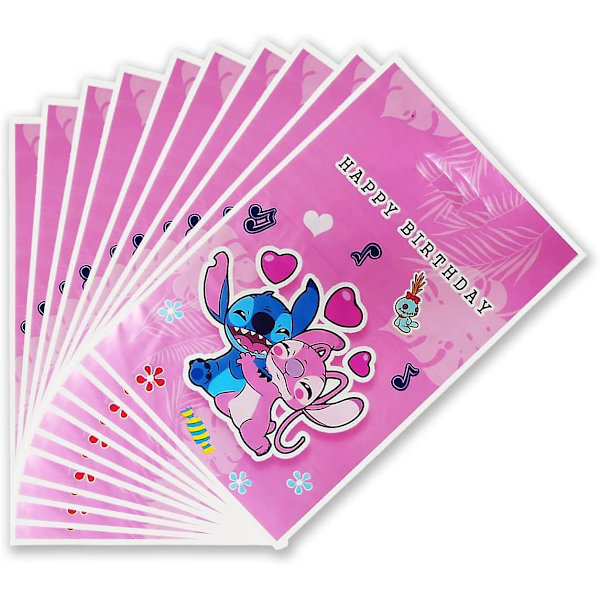30 stk. Rosa Lilo og Stitch Party Gaveposer, Pige Lilo og Stitch Fødselsdagsfest Tilbehør Dekorationer (FMY)