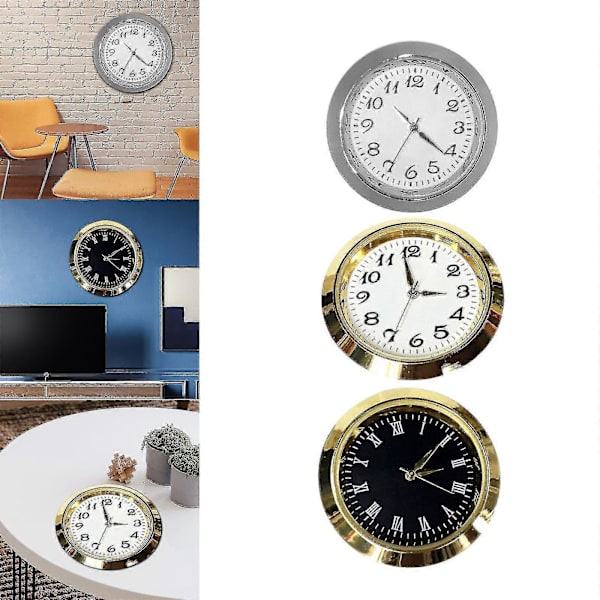 Rundt Urindsats Urværk Urskive Til Diameter 1-3/8 Tommer Hul (FMY) Argent 35mm