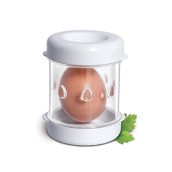 Eggepeller for hardkokte egg, rask manuell eggepeller, eggeskallseparator, rask og enkel fjerning av eggeskall (FMY) White