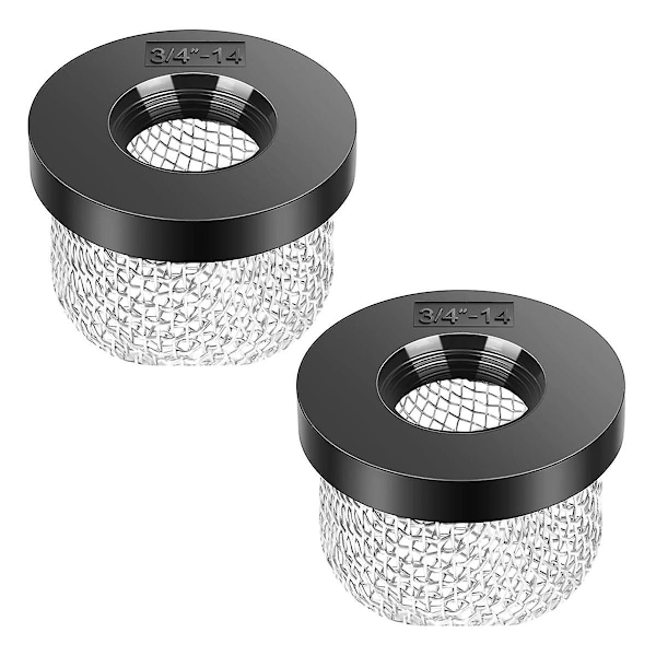 Mesh Aerator Silfilter För Livewell Pump, För 3/4 Tum - 14 Hontråd, Förbättrar Filtrering (FMY) BlackSilver