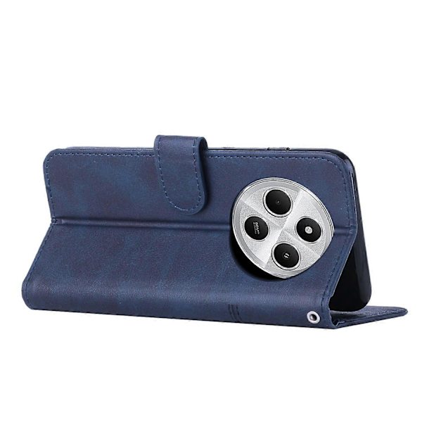 Søm Kalveskinn Etui For Redmi 14C 4G  (FMY) Blue