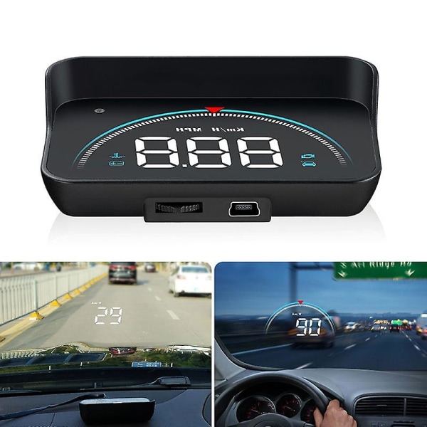 Hud Head Up Display Bil Speedometer Obd2 Auto Elektronisk Overhastighet Advarsel Frontrute Projektor Alarm System Auto Accessories (FMY)