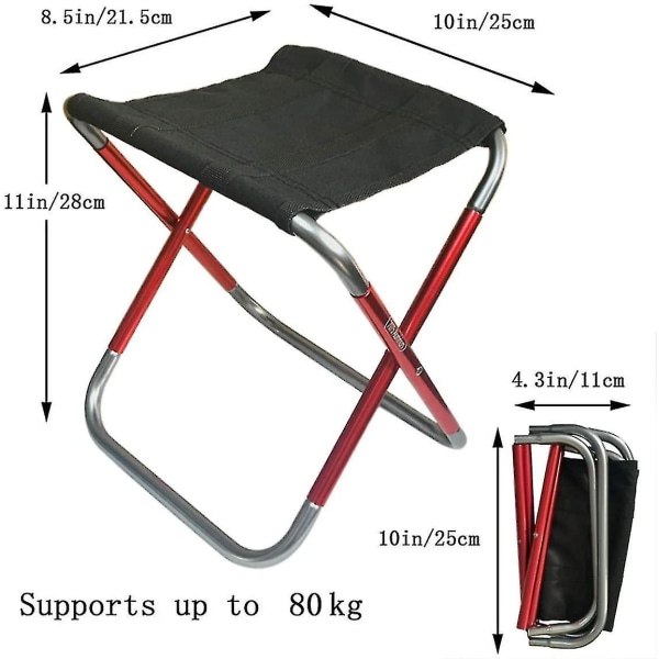 Camping Folding Stool Mini Utendørs Sammenleggbar Slakkstol Sete (FMY)