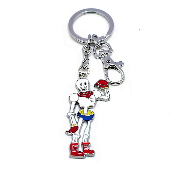 Undertale Papyrus Anime Nøglering Taske Vedhæng Nøglering Julegave (FMY)