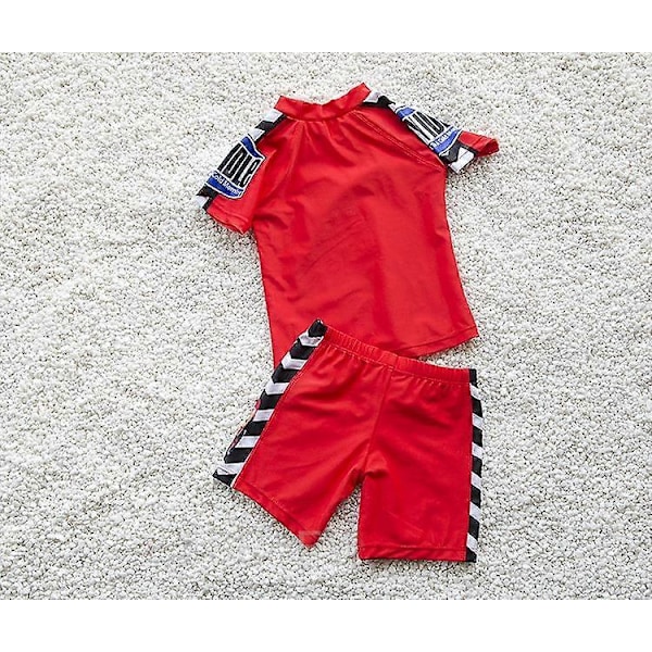 \"Bilar McQueen Pojkar Baddräkter 3-delat Set Barn Simskjorta Barn Badkläder Pojkar Delad Blå Baby Baddräkt\" (FMY) 1 XL(7T-8T)