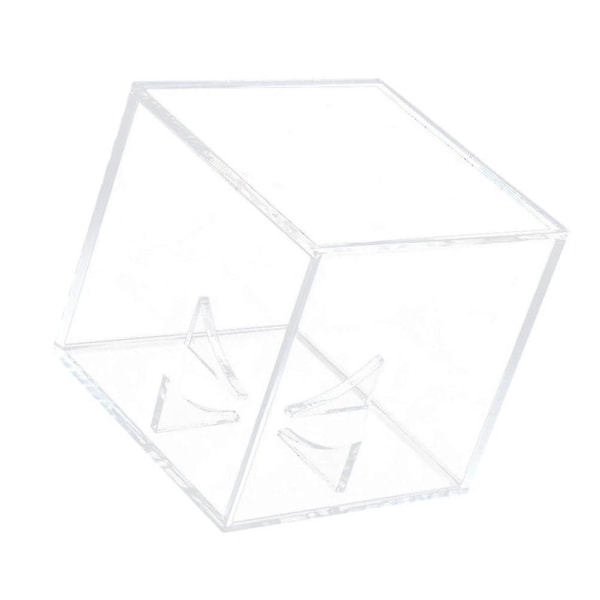 1 Pc Tennis Ball Case Transparent Square Acrylic Baseball Display Stand Storage Box Holder For Player Fan