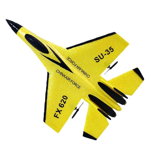 Ny Su-35 Rc flygplan 2,4 g fjärrkontroll Fighter Epp Foam Toys Barnpresent (FMY) Yellow One Size