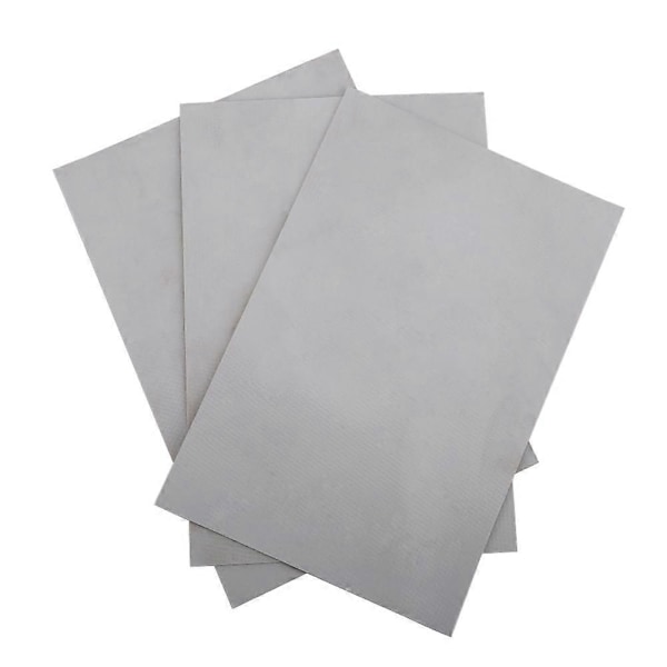 3 st PVC Reparationslappar Kit Set för Uppblåsbar Flotte Båt Kanot Kajak (FMY) Grey