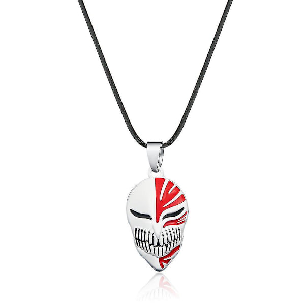 Anime Bleach Mask Halskette Cosplay Amulett Legierung Halskette Anhänger Schmuck Requisiten Zubehör Weihnachtsgeschenk  (FMY) F