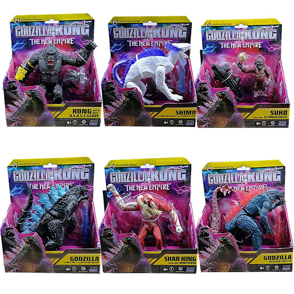 2024 nyt produkt Godzilla Model VS Kong New Empire 2024 Actionfigur Leddeløse Skar King Shimo Titanus Doug Børnefødselsdagsgaver Samleobjekt  (FMY) PM35208 Joints