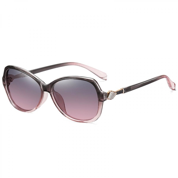 Solglasögon för kvinnor mode spegelglas metallbåge (FMY)