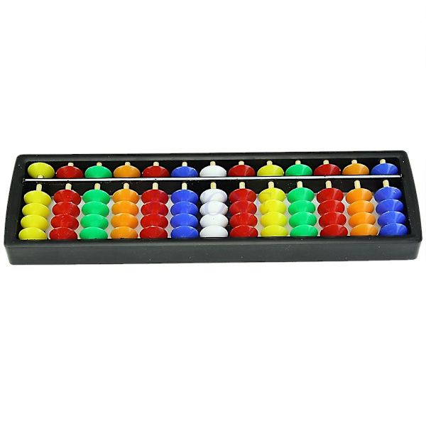 Kätevä aritmeettinen soroban värikkäillä helmillä matematiikan laskentatyökalu Aba (FMY) Multicolor