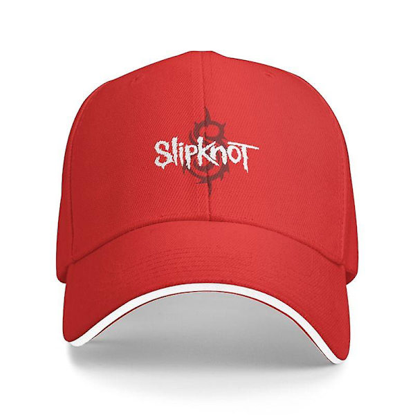 Klassisk Slipknots Rock Roll Band Baseballkeps för kvinnor och män Andningsbar Heavy Metal Music Dad Hat Performance  (FMY) Red Baseball Cap