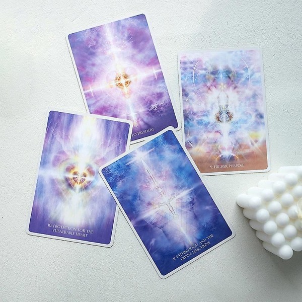 Angelic Lightwork Healing Oracle Card Tarot Family Party Board Game Divination (FMY) Multicolor