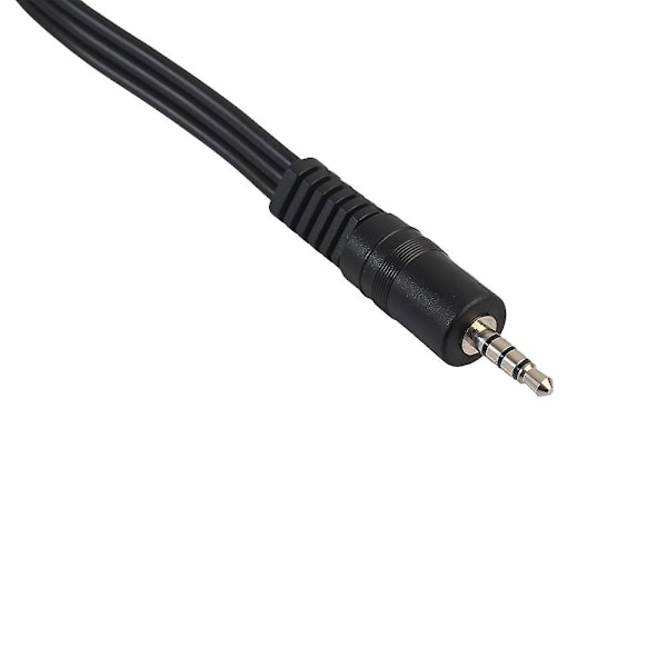 3,5 mm AUX til RCA Komponent Grøn Blå Rød Ypbpr RCA Adapterkabel (FMY) Black