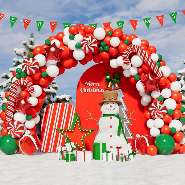 Juleballonbuesæt Glædelig julepynt til hjemmet 2023 Navidad Xmas Tree Decor Natal Noel Kerst Nytårsgaver 2024 (FMY) balloon style 3