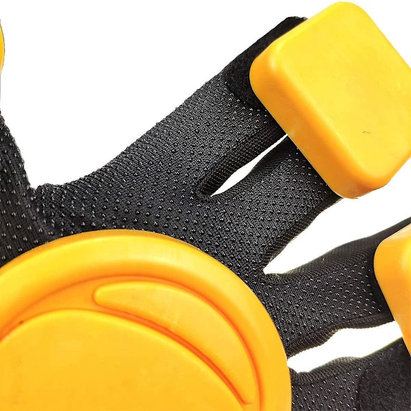 1 sæt skydepucke til Longboard Downhill Sliding Handsker Beskyttende Handsker Skateboard Golves Tilbehør  (FMY) yellow