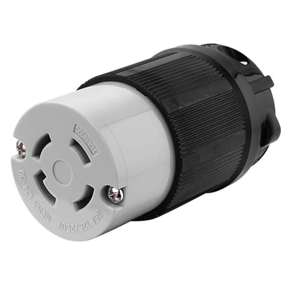 L14-30r 30 Ampere 125v 4-bens Generator Twist Locking Plug Connector Hunkontakt American Power (FMY)