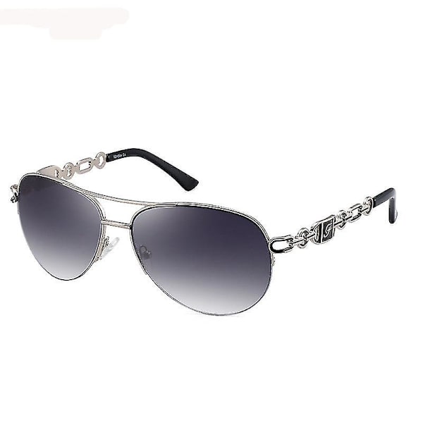 Polariserede Aviator Solbriller, Let Metalramme Solbriller Uv400  (FMY) Gradient gray