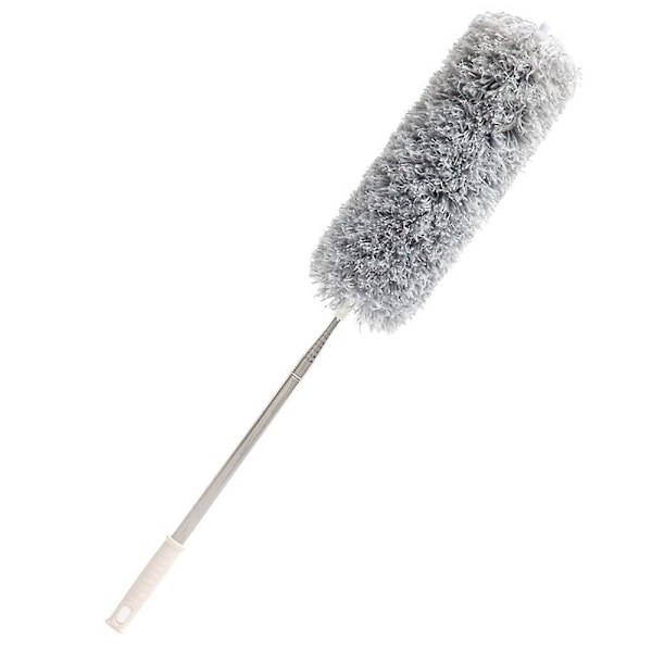 Fjærstøv med langt håndtak og uttrekkbart skaft på 80-280 cm, vaskbar støvkost for tak (FMY) Random Color