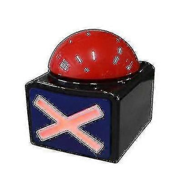 1 stk Buzzer med Lyd og LED-lys - Festlig Sjov for Hele Familien - Ideel til Spilaftener, Quizshows og Festligheder (FMY)