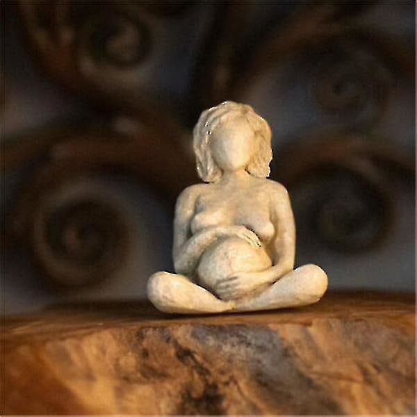 Gravid Kvindeskulptur Harpiks Skrivebords Ornament Moderkærlighed Er Fantastiske Tilbehør Hjem Stue (FMY) Pregnancy