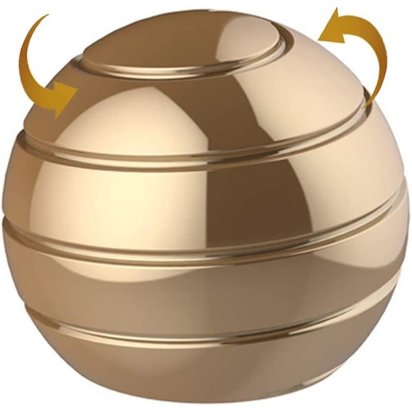 Sormenpäällinen pallomainen lelupöytäpallo - pieni kulta (FMY)