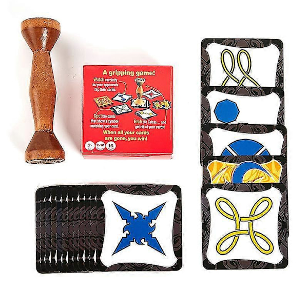 Djungel Brädspel Brunt Trä Token Spring Snabbt Par Skog Hastighet Fest Kortspel (FMY) Multicolor