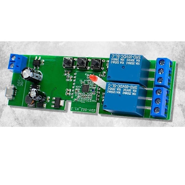 2-kanals Wifi Elektrisk Linjär Aktuator Motorstyrenhet 12V 24V 110V 220V 2CH Reläbrytare DC 85-250V (FMY) As Shown