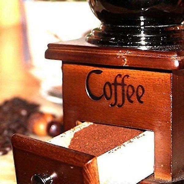 Vintage Manuel Kaffekværn Keramisk Konisk Burr Bærbar Håndsving Kaffemaskine (FMY)