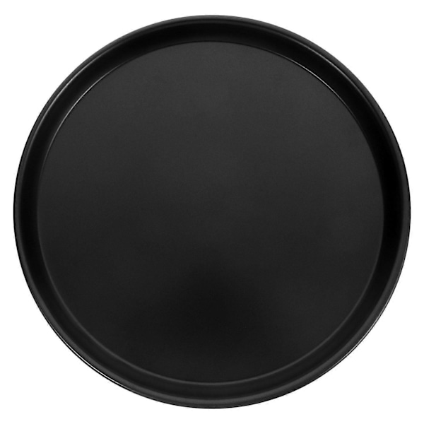 Mångsidig Mikrovågsugns Pizza Crisper Pan Non-Stick Pizzapanna Rund Pizzapanna Mikrovågsugn Bakplåt Pajform för Kök (FMY) Black 31.50X31.50X1.80CM