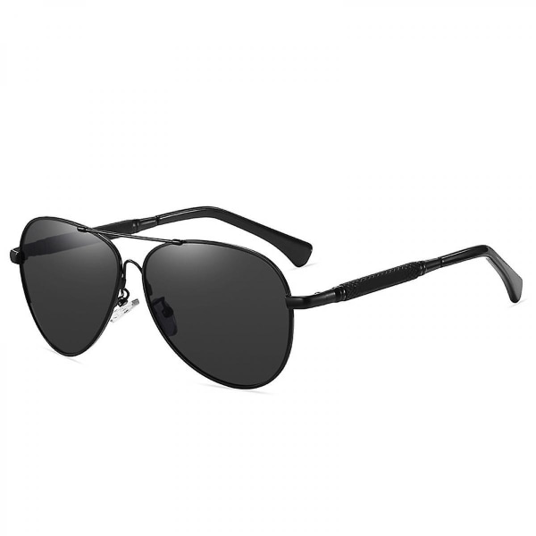 Polarized Aviator Solglasögon för kvinnor, män, med 100 % UV-skydd, brun gradientlins och lätt metallram (FMY)
