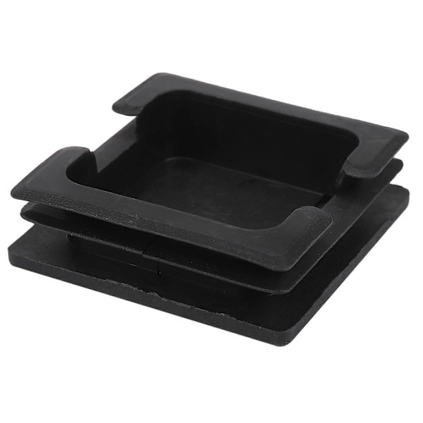 75 mm x 75 mm firkantede plastikpropper rørindsatser endeblænding 2 stk. (FMY) Black