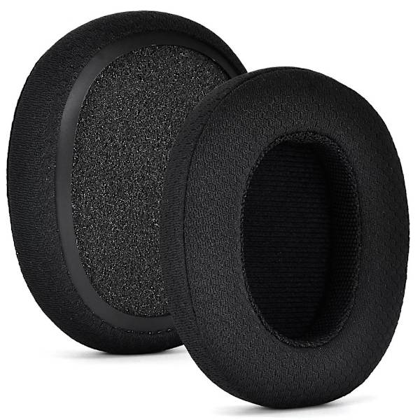 Mjuka Öronkuddar för Skullcandy Crusher Hörlurar, Minnesskum Öronkuddar (FMY) Black