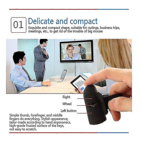 Langaton Hiiri Creative Finger Lazy Mouseblack  (FMY)
