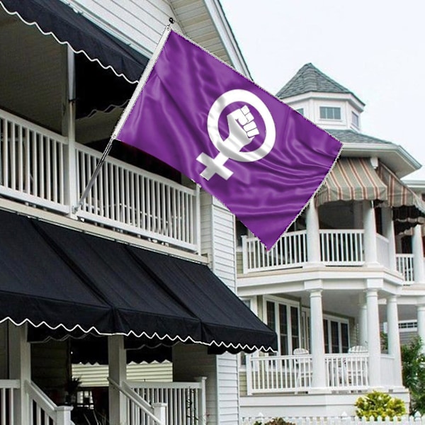 Exklusiv Feminism Banner Polyester Lätt Flytande  (FMY)