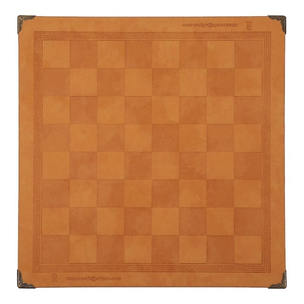 Pu Leather Chessboard Classic Chess Games Accessories Folding Board Chess Game (FMY)