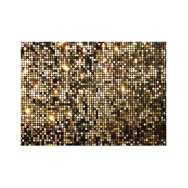 210 x 150 cm Kimaltele kultaa koristevalokuvaus taustat Lasten suihku Syntymäpäiväjuhla Banner Pho (FMY)