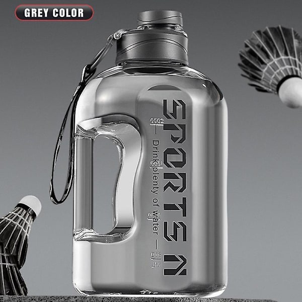 2,7 l Vedenpullo Vaellukseen, Kuntoiluun, Leirintään, Ulkoiluun, Kuntosalille (FMY) Gray 2.7L