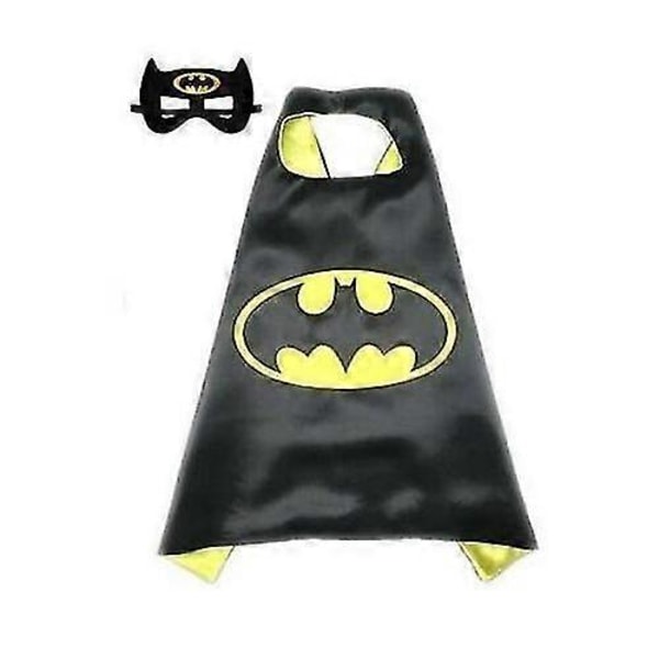 Børn Marvel Dc Halloween Superhelte Kostume Heltekappe Kappe Øje Med Maske 1 (FMY) Yellow Batman