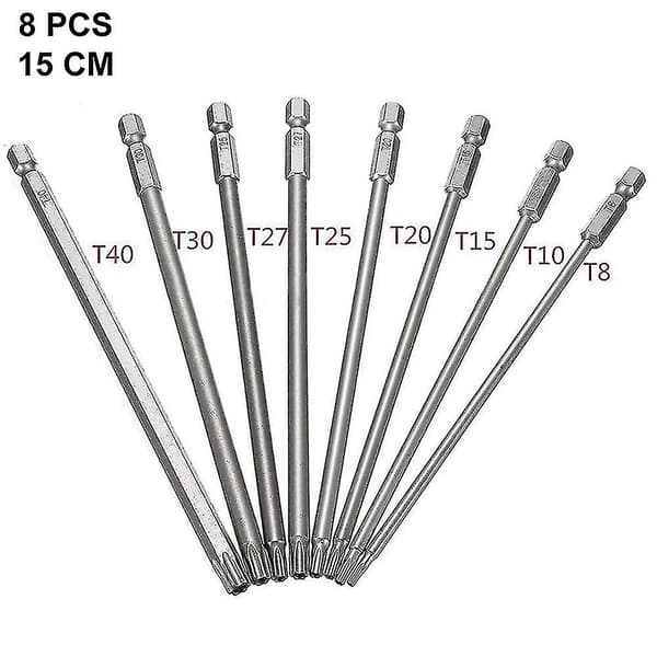 Torx Bits Sæt, Hex Skaft S2 Stål Torx Bit Sæt, Spidser Muti  (FMY)