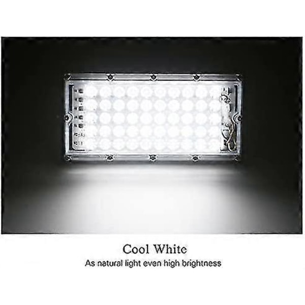 4 Pack Erittäin Kirkas Ip66 Vedenpitävä Ulkokäyttöön Tarkoitettu Led-valonheitin Pihoille, Autotalleille, Urheilukentille (50w) (FMY)