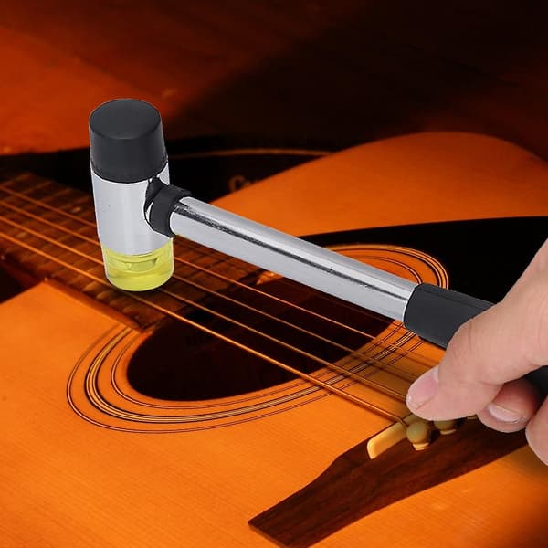 Generisk Gitarr Luthiers Dubbelhuvud Gummihammare Bandhammare för Greppbräda (FMY)