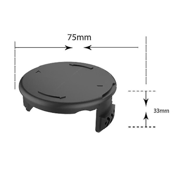 Trimmer Spolskydd för Bosch Art 23 26 Sl Strimmer Linjehatt Bas F016f04557 Svart Ersättnings Spolskyddshuvud för Bosch Strimm  (FMY)