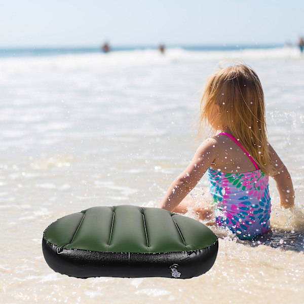 Bærbar seteputer flåte oppblåsbar pute båt seteputer fiskebåt PVC oppblåsbar pute (FMY) Green 45x35x10cm