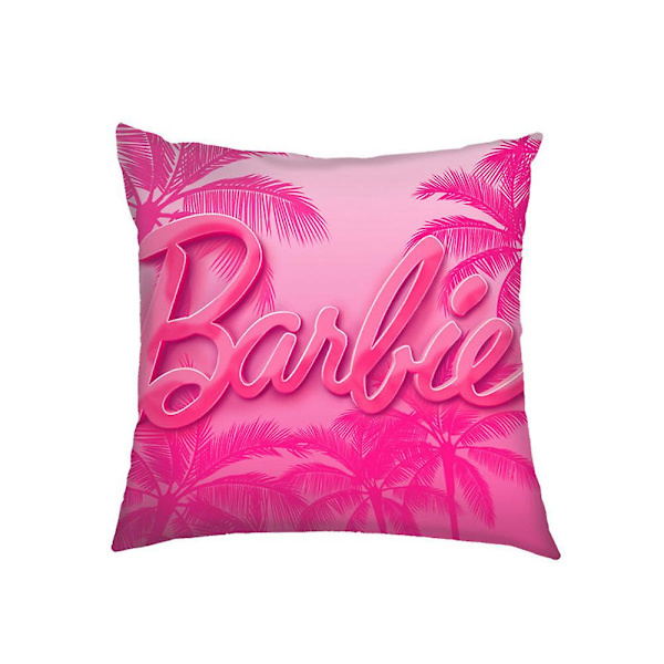 Sofa Bil Hjemmekontor Dekor Barbie Film Putetrekk Pynteputetrekk Gaver 45cm*45cm  (FMY) C