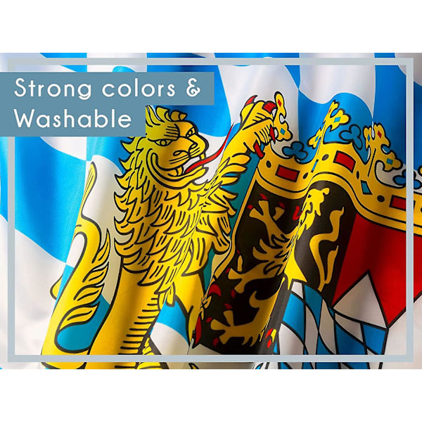 Liput - Saksan Baijerin Bayern-lippu - Säältä kestäviä lippuja ja lippuja messinkisilmukoilla - 90 x 150 cm