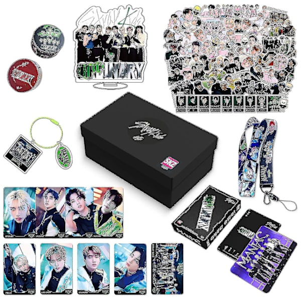 Stray Kids New Maxident Box Set Kpop Merchandise Foton, Nyckelband, Nyckelring för Skz Fans (FMY) C