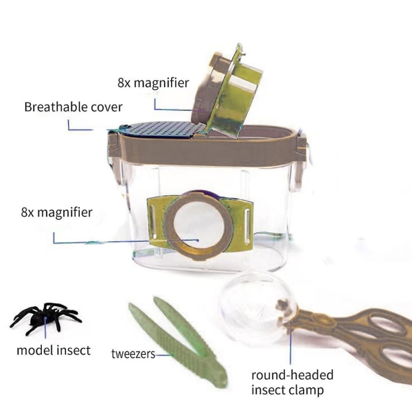 Insektutforskersett - Bug Hunting Kit for småbarn - Utendørs leke - Insektfangersett (FMY)