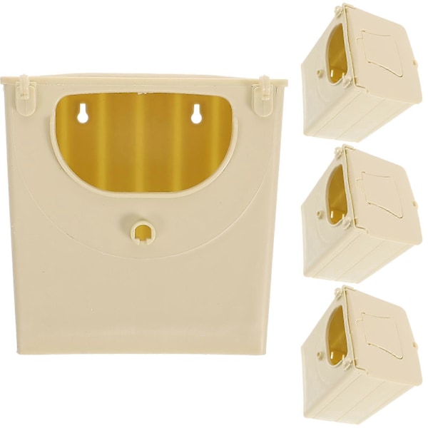 4 kpl Lintujen Pesimälaatikko Muovi Lintujen Pesälaatikko Riippuva Lintujen Pesälaatikko Lintujen Haudonta-talo (FMY) 13.00X13.00X10.00CM